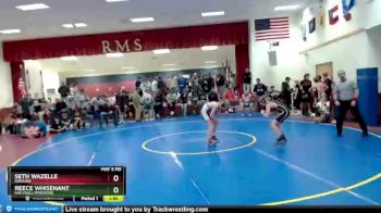 120 lbs Cons. Round 2 - Seth Wazelle, Rawlins vs Reece Whisenant, Greybull/Riverside