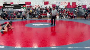 105 lbs 1st Place Match - Amaya Carrion, Shelton (Girls) vs Olivia Thomas, R. A. Long (Girls)