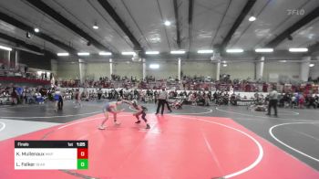 109 lbs Final - Kayson Mullenaux, WAR Wrestling Club vs Liam Felker, Bear Cave WC