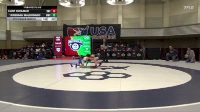 88 lbs 7th Place Match - Clint Kohlman, Dundee Wrestling Club vs Jeremiah Maldonado, Munster Wrestling Club