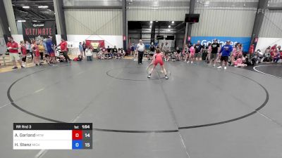 43 kg Rr Rnd 3 - Abigail Garland, Maine Trappers vs Haley Stenz, Michigan Rev Blue