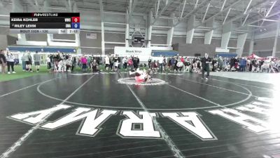 130 lbs 1st Place Match - Keira Kohler, Wasatch Wrestling Club vs Riley Levin, Sanderson Wrestling Academy