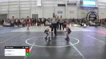 46 lbs Semifinal - Axavier Mazon, Prescott Valley Bighorns vs Mason Huitt, Purebred Elite