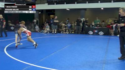 93 lbs Cons. Sub-semis - Beau Fisher, Hurricane Wrestling Academy vs Howard Miller, Mid Valley Wrestling