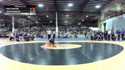 120 lbs Quarterfinal - Destin Maestas, SLAM! NEVADA vs Kole Crafton, Spanish Springs