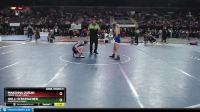 120G Cons. Round 6 - Holli Schumacher, Grangeville Girls vs MaKenna Duran, Crook County Girls