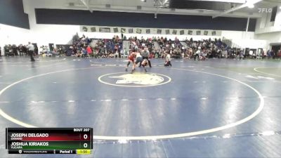 113 lbs Champ. Round 2 - Joseph Delgado, Oxnard vs Joshua Kiriakos, Yucaipa