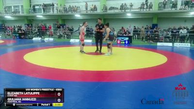 65kg Semifinal - Elizabeth Latulippe, Coast WA vs Giuliana Iannuzzi, Montreal WC