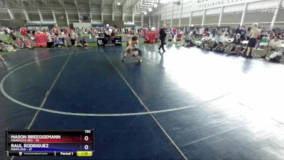 150 lbs Round 2 (8 Team) - Mason Breeggemann, Minnesota Red vs Raul Rodriguez, Maryland