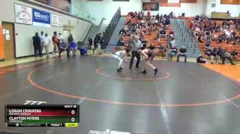 132 lbs Champ. Round 2 - Clayton Myers, Cambridge vs Logan Cravatas, Buckeye (Medina)