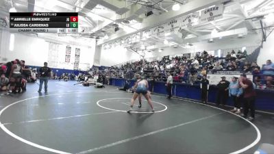 155 lbs Champ. Round 1 - Julissa Cardenas, La Habra vs Abrielle Enriquez, John Glenn