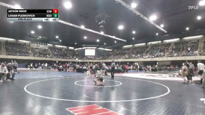 82 lbs 5th Place - Jayson Knox, Schwenksville vs Logan Pleskovich, McDonald