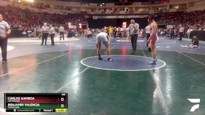 5A 172 lbs Quarterfinal - Carlos Gamboa, Las Cruces vs Benjamin Valencia, Cleveland