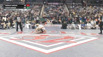 4A 132 lbs Cons. Semi - Huntley Adcock, Uwharrie Charter Academy vs Logan Hudson, East Henderson High School