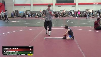 50 lbs Cons. Round 2 - Grayson Archer, Stronghold vs Avery Trottman, Buckhorn Youth Wrestling