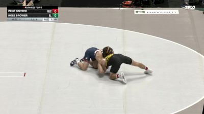 141 lbs Placement Matches (16 Team) - Zeke Seltzer, Missouri vs Kole Brower, Illinois