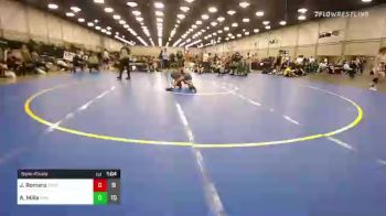 105 lbs Semifinal - Jonathan Romero, Best Trained USA 14U vs Antonio Mills, Roundtree Wrestling Academy 14U