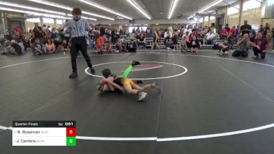 58 lbs Quarterfinal - Rocky Roseman, Northumberland vs John Cambra, Barnesville