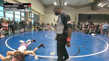 90 lbs Rr Rnd 2 - Julianna LaSavage, MGW Black Widows - Girls vs Aubrey Kokinda, Lady Assassins - Girls