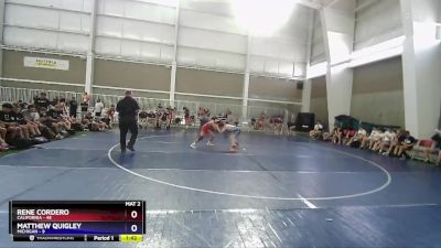 126 lbs Semis & 1st Wrestleback (8 Team) - Rene Cordero, California vs Matthew Quigley, Michigan