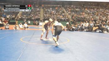3A 190 lbs 1st Place Match - Dominic Hittepole, Wheatmore High School vs Styler Blackwell, Polk County High School