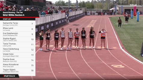 High School Girls' 800m, Prelims 1