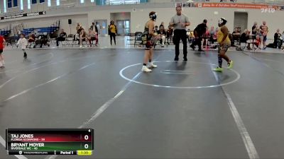 130 lbs Round 3 (6 Team) - Taj Jones, Florida Scorpions vs Bryant Moyer, Riverdale WC