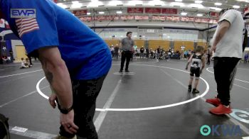 40 lbs Quarterfinal - Cole Calabrese, Little Axe Takedown Club vs Junior Garcia, Midwest City Bombers Youth Wrestling Club