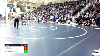 152 lbs Quarterfinal - Kollin Rath, Bethlehem Catholic vs Benjamin Weader, Chantilly