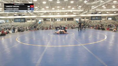 165 lbs Cons. Semis - Dimetry Molina, ROUGH HOUSE WRESTLING vs Connor Heron, Betterman Elite Wrestling