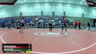 125 lbs Round 4 (6 Team) - Ahdon Nichols, Portage Wrestling Club vs Gideon Alte, Center Grove Wrestling Club