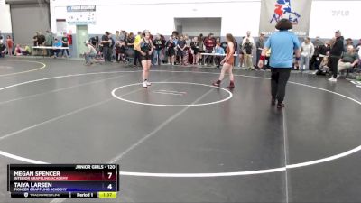 120 lbs Round 1 - Taiya Larsen, Pioneer Grappling Academy vs Megan Spencer, Interior Grappling Academy