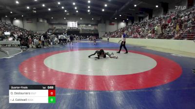 64 lbs Quarterfinal - Oumar Deslauriers, South Forsyth WAR Wrestling Club vs Jalen Caldwell, Rockmart Takedown Club