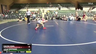 73 lbs Round 2 (4 Team) - Colton Vogel, Western Dubuque Ultimate Club vs Lucas Whitinger, Waverly