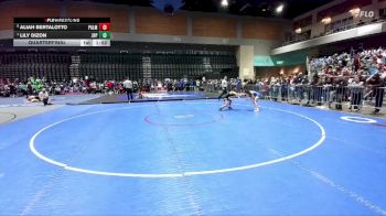 105 lbs Quarterfinal - Lily Dizon, Pitman vs Aliah Bertalotto, Turlock