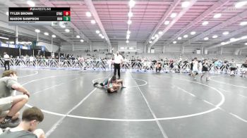 95 lbs Rr Rnd 3 - Tyler Brown, Shore Thing Sharks vs Mason Sampson, Iron Faith Wrestling