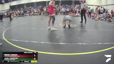 125 lbs Cons. Round 2 - Alex Camacho, Carolina Reapers vs Reese Carson, Carolina Takedown Club