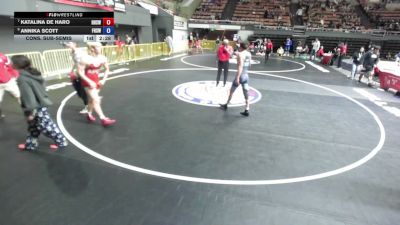 125 lbs Cons. Sub-semis - Katalina De Haro, Hillcrest High School Wrestling vs Annika Scott, Folsom High School Wrestling