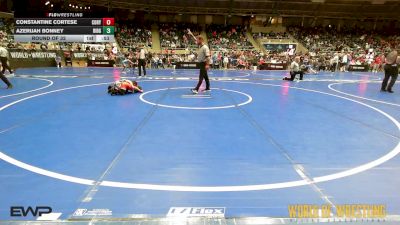 58 lbs Round Of 32 - Constantine Cortese, Cory Clark Wrestling vs Azerijah Bonney, Ridge Wc
