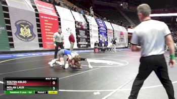 120 Class 1 lbs Champ. Round 1 - Nolan Laux, Fatima vs Kolten Kelso, Sherwood