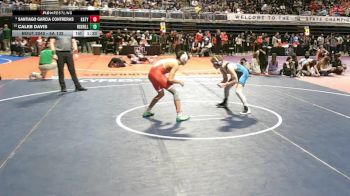 6A 132 lbs Champ. Round 1 - Caleb Davis, Prosper Rock Hill vs Santiago Garcia Contreras, Katy