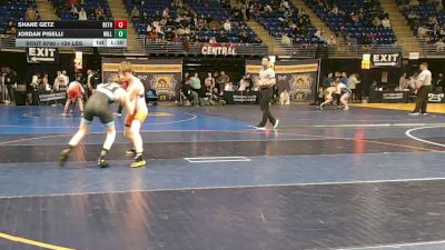 124 lbs Semifinal - Shane Getz, Bethlehem vs Jordan Piselli, Williamsport