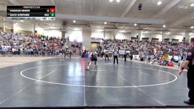 AA 150 lbs Champ. Round 1 - Hudson Minor, Franklin High School vs Zach Shepard, Houston High School