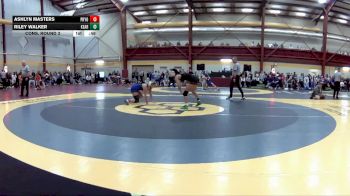 115 lbs Cons. Round 3 - Ashlyn Masters, Pryor HS vs Riley Walker, Kearney HS