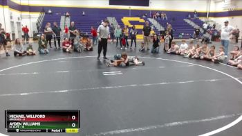 55 lbs Round 4 (6 Team) - Ayden Williams, KC Elite vs Michael Willford, Grizzlies