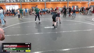 95 lbs Cons. Semi - Hudson Jennings, Red Devils Wrestling Club vs Paisley Fischer, Carolina Reapers