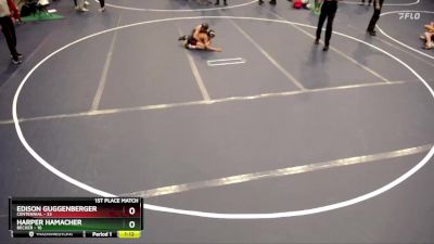 88 lbs Finals (8 Team) - Edison Guggenberger, Centennial vs Harper Hamacher, Becker