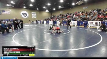 132 lbs Cons. Semi - Lucas Courneya, Beverly Hills vs Sebastian Macedo, Lemoore