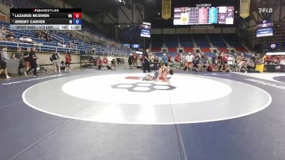 113 lbs 5th Place Match - Lazarus McEwen, WA vs Jeremy Carver, IN