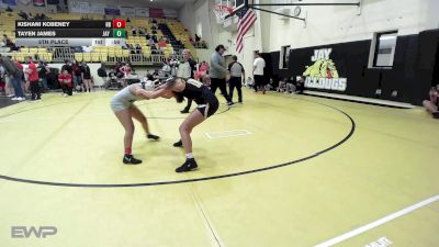 117 lbs 5th Place - Kishani Kobeney, Har-Ber High School vs Tayen James, Jay Junior High